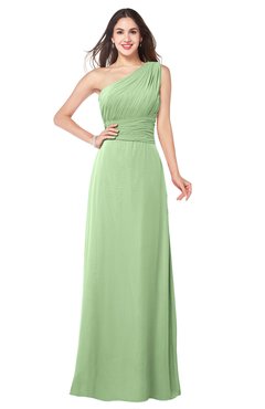 ColsBM Aislinn Gleam Modest A-line Sleeveless Half Backless Floor Length Ribbon Plus Size Bridesmaid Dresses