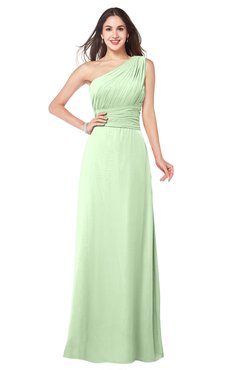 ColsBM Aislinn Seacrest Modest A-line Sleeveless Half Backless Floor Length Ribbon Plus Size Bridesmaid Dresses