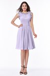 ColsBM Jenny Pastel Lilac Simple A-line Scoop Sleeveless Chiffon Knee Length Plus Size Bridesmaid Dresses