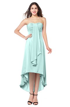 ColsBM Emilee Blue Glass Sexy A-line Sleeveless Half Backless Asymmetric Plus Size Bridesmaid Dresses