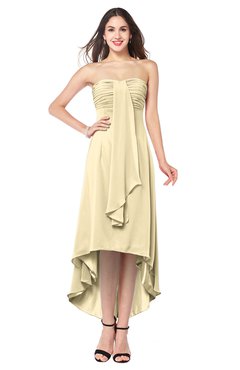 ColsBM Emilee Cornhusk Sexy A-line Sleeveless Half Backless Asymmetric Plus Size Bridesmaid Dresses
