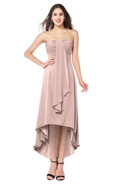 ColsBM Emilee Dusty Rose Sexy A-line Sleeveless Half Backless Asymmetric Plus Size Bridesmaid Dresses