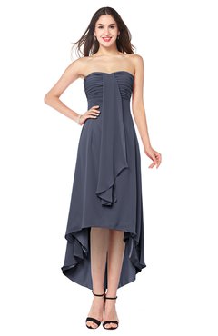 ColsBM Emilee Nightshadow Blue Sexy A-line Sleeveless Half Backless Asymmetric Plus Size Bridesmaid Dresses