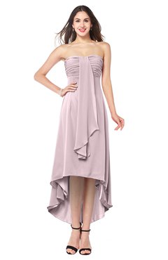 ColsBM Emilee Pale Lilac Sexy A-line Sleeveless Half Backless Asymmetric Plus Size Bridesmaid Dresses