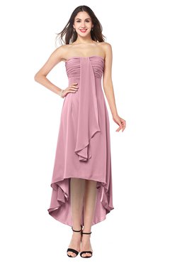 ColsBM Emilee Rosebloom Sexy A-line Sleeveless Half Backless Asymmetric Plus Size Bridesmaid Dresses
