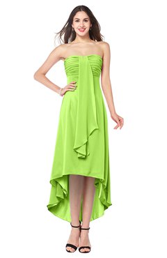 ColsBM Emilee Sharp Green Sexy A-line Sleeveless Half Backless Asymmetric Plus Size Bridesmaid Dresses