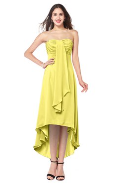 ColsBM Emilee Yellow Iris Sexy A-line Sleeveless Half Backless Asymmetric Plus Size Bridesmaid Dresses