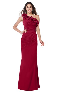 ColsBM Lisa Scooter Sexy Fit-n-Flare Sleeveless Half Backless Chiffon Flower Plus Size Bridesmaid Dresses