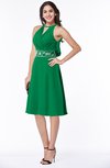 ColsBM Angelica Jelly Bean Classic Lace up Chiffon Knee Length Beaded Plus Size Bridesmaid Dresses