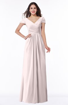 ColsBM Evie Angel Wing Glamorous A-line Short Sleeve Floor Length Ruching Plus Size Bridesmaid Dresses