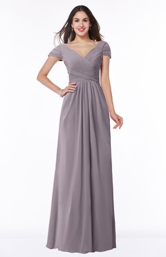 ColsBM Evie Cameo Glamorous A-line Short Sleeve Floor Length Ruching Plus Size Bridesmaid Dresses