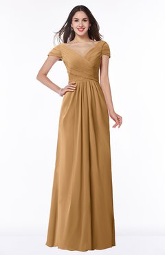 ColsBM Evie Doe Glamorous A-line Short Sleeve Floor Length Ruching Plus Size Bridesmaid Dresses