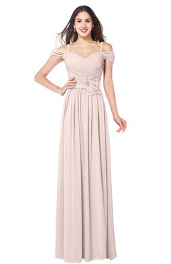 ColsBM Susan Silver Peony Mature Short Sleeve Zipper Floor Length Ribbon Plus Size Bridesmaid Dresses