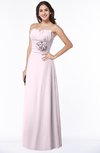 ColsBM Elaine Blush Modern A-line Sleeveless Zip up Flower Plus Size Bridesmaid Dresses