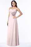 ColsBM Elaine Petal Pink Modern A-line Sleeveless Zip up Flower Plus Size Bridesmaid Dresses