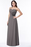 ColsBM Elaine Ridge Grey Modern A-line Sleeveless Zip up Flower Plus Size Bridesmaid Dresses