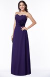 ColsBM Elaine Royal Purple Modern A-line Sleeveless Zip up Flower Plus Size Bridesmaid Dresses