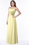 ColsBM Elaine Soft Yellow Modern A-line Sleeveless Zip up Flower Plus Size Bridesmaid Dresses