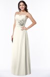 ColsBM Elaine Whisper White Modern A-line Sleeveless Zip up Flower Plus Size Bridesmaid Dresses