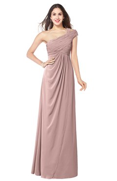 ColsBM Bethany Bridal Rose Modern A-line Sleeveless Chiffon Floor Length Plus Size Bridesmaid Dresses