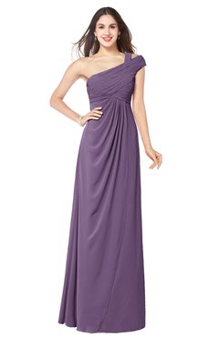 ColsBM Bethany Chinese Violet Modern A-line Sleeveless Chiffon Floor Length Plus Size Bridesmaid Dresses