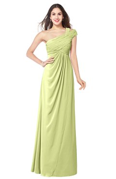 ColsBM Bethany Lime Green Modern A-line Sleeveless Chiffon Floor Length Plus Size Bridesmaid Dresses