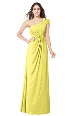 ColsBM Bethany Yellow Iris Modern A-line Sleeveless Chiffon Floor Length Plus Size Bridesmaid Dresses