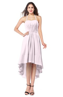 ColsBM Hannah Blush Casual A-line Halter Half Backless Asymmetric Ruching Plus Size Bridesmaid Dresses