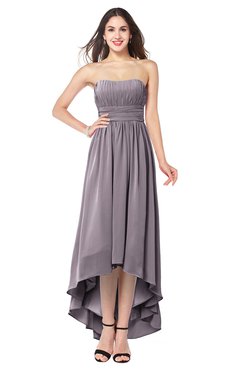ColsBM Autumn Cameo Simple A-line Sleeveless Zip up Asymmetric Ruching Plus Size Bridesmaid Dresses