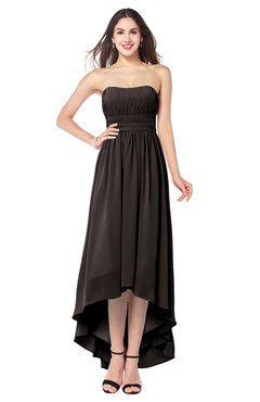 ColsBM Autumn Java Simple A-line Sleeveless Zip up Asymmetric Ruching Plus Size Bridesmaid Dresses