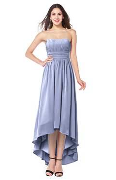 ColsBM Autumn Lavender Simple A-line Sleeveless Zip up Asymmetric Ruching Plus Size Bridesmaid Dresses