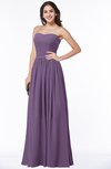 ColsBM Janelle Chinese Violet Modern Zip up Chiffon Floor Length Pleated Plus Size Bridesmaid Dresses