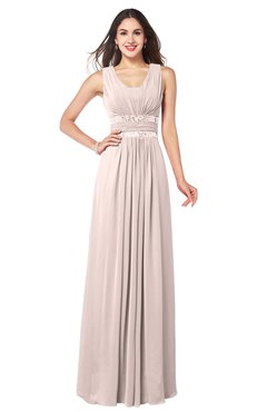ColsBM Kelly Silver Peony Glamorous A-line Zip up Chiffon Sash Plus Size Bridesmaid Dresses