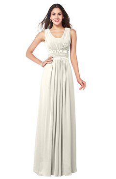 ColsBM Kelly Whisper White Glamorous A-line Zip up Chiffon Sash Plus Size Bridesmaid Dresses