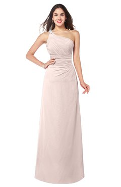 ColsBM Kamila Silver Peony Traditional Asymmetric Neckline Sleeveless Half Backless Chiffon Floor Length Plus Size Bridesmaid Dresses