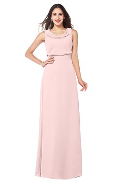 ColsBM Willow Pastel Pink Classic A-line Jewel Sleeveless Zipper Draped Plus Size Bridesmaid Dresses