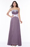 ColsBM Amalia Mauve Modern A-line Strapless Zipper Floor Length Sash Plus Size Bridesmaid Dresses