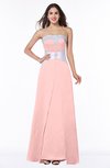 ColsBM Amalia Pastel Pink Modern A-line Strapless Zipper Floor Length Sash Plus Size Bridesmaid Dresses