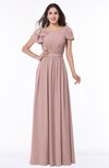ColsBM Thalia Bridal Rose Mature A-line Zipper Chiffon Floor Length Plus Size Bridesmaid Dresses