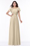 ColsBM Thalia Champagne Mature A-line Zipper Chiffon Floor Length Plus Size Bridesmaid Dresses