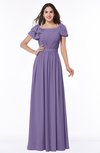 ColsBM Thalia Lilac Mature A-line Zipper Chiffon Floor Length Plus Size Bridesmaid Dresses