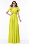 ColsBM Thalia Sulphur Spring Mature A-line Zipper Chiffon Floor Length Plus Size Bridesmaid Dresses