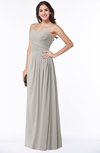 ColsBM Kaitlyn Ashes Of Roses Cinderella A-line Sleeveless Chiffon Floor Length Ruching Plus Size Bridesmaid Dresses