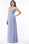 ColsBM Kaitlyn Blue Heron Cinderella A-line Sleeveless Chiffon Floor Length Ruching Plus Size Bridesmaid Dresses