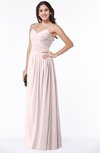 ColsBM Kaitlyn Light Pink Cinderella A-line Sleeveless Chiffon Floor Length Ruching Plus Size Bridesmaid Dresses