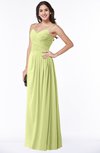 ColsBM Kaitlyn Lime Green Cinderella A-line Sleeveless Chiffon Floor Length Ruching Plus Size Bridesmaid Dresses