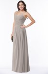 ColsBM Kaitlyn Mushroom Cinderella A-line Sleeveless Chiffon Floor Length Ruching Plus Size Bridesmaid Dresses