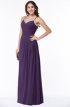 ColsBM Kaitlyn Violet Cinderella A-line Sleeveless Chiffon Floor Length Ruching Plus Size Bridesmaid Dresses