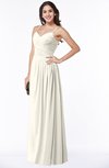 ColsBM Kaitlyn Whisper White Cinderella A-line Sleeveless Chiffon Floor Length Ruching Plus Size Bridesmaid Dresses