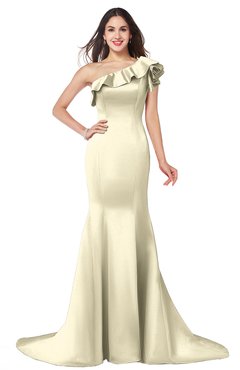 ColsBM Abigail Egret Elegant Fishtail Sleeveless Zip up Satin Ruffles Bridesmaid Dresses